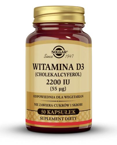 SOLGAR WITAMINA D3 2200 UI - 50 kapsułek
